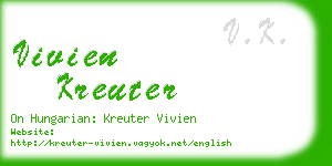 vivien kreuter business card